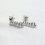 Øredobber i sølv(925) med blanke Swarovski krystaller