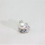 Anheng i sølv(925) med perle og Swarovski krystaller