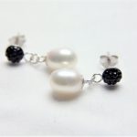 Øredobber i sølv(925) med Swarovski elementer