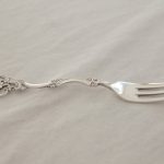 Kakegaffel i sølvmønstret Oldemor