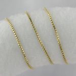 Anhengsskjede i gult gull 14 k