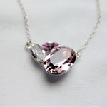 Halskjede i sølv(925) med Swarovski krystaller