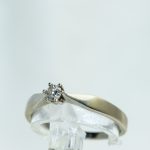 Ring i hvitt gull 14 k Diamant 0,24