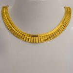 Pent halskjede i gult gull 14 k