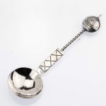 Sukkerskje med motiv Stavanger av Jørgen Ambrosius Berner