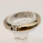 Enstens allianse ring i hvitt gull 14 k