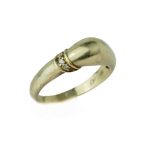 Ring i gult gull 14 k med stener - Bilde 2