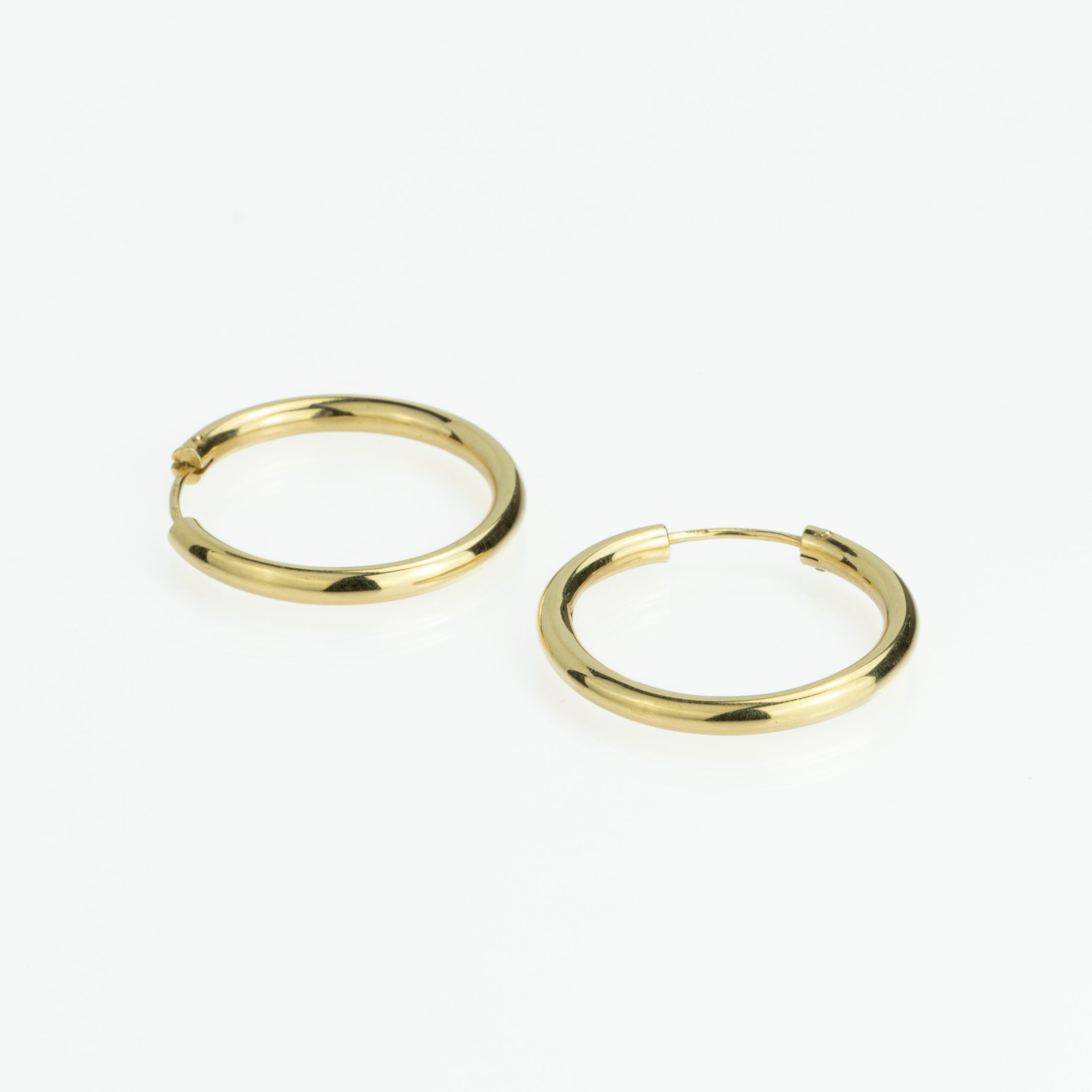 IMG_9661 Øreringer i gult gull 14 k - Bilde 1