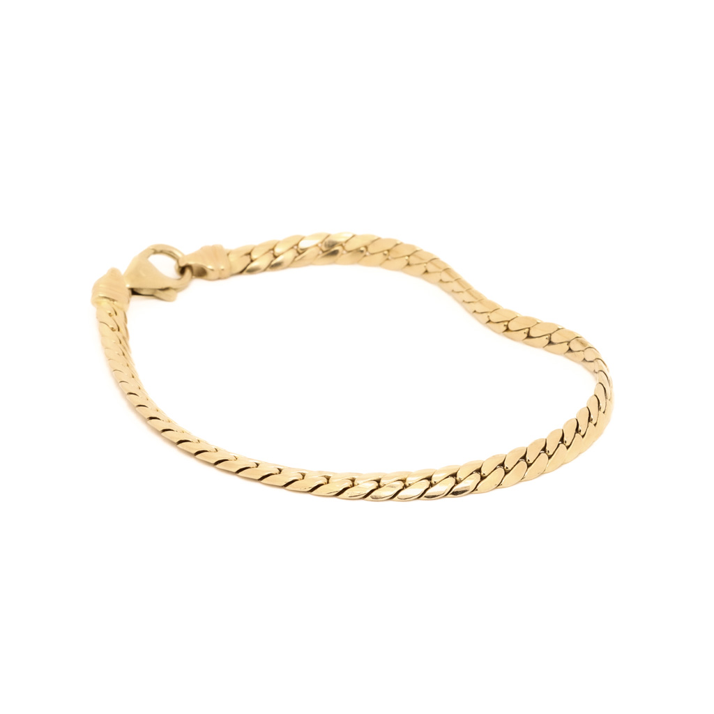 Untitled-794 Mønstret armbånd i gult gull 14 k - Bilde 1