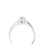 Pen ring i hvitt gull 18 k med diamant - Bilde 2