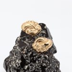 Mønstrede dobber i gult gull 14 k