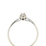 Ring i hvitt gull 14 k med sten - Bilde 2
