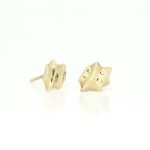 Mønstrede dobber i gult gull 14 k