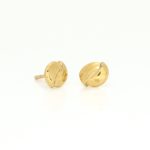 Mønstrede dobber i gult gull 14 k