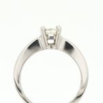 Pen ring i hvitt gull 14 k med diamanter - Bilde 2
