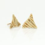 Mønstrede dobber i gult gull 14 k