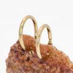 Øreringer i gult gull 14 k