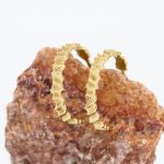 Øreringer i gult gull 14 k