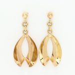 Lange dobber i gult gull 14 k