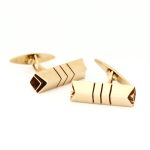 Pene mansjettknapper igult gull 14 k