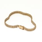 Mønstret armbånd i gult gull 14 k