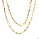 Ankerhalskjede i gult gull 14 k