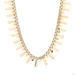 Pent halskjede i gult gull 14 k