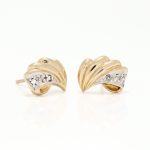 Dobber i gult gull 14 k med sten