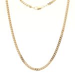 Mønstret halskjede i gult gull 14 k