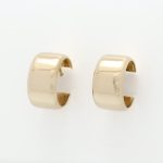 Øreringer i gult gull 14 k