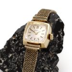Vintage Roamer dameur med mønstret mesh lenke 14k