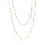 Anker halskjede i gult gull 14 k