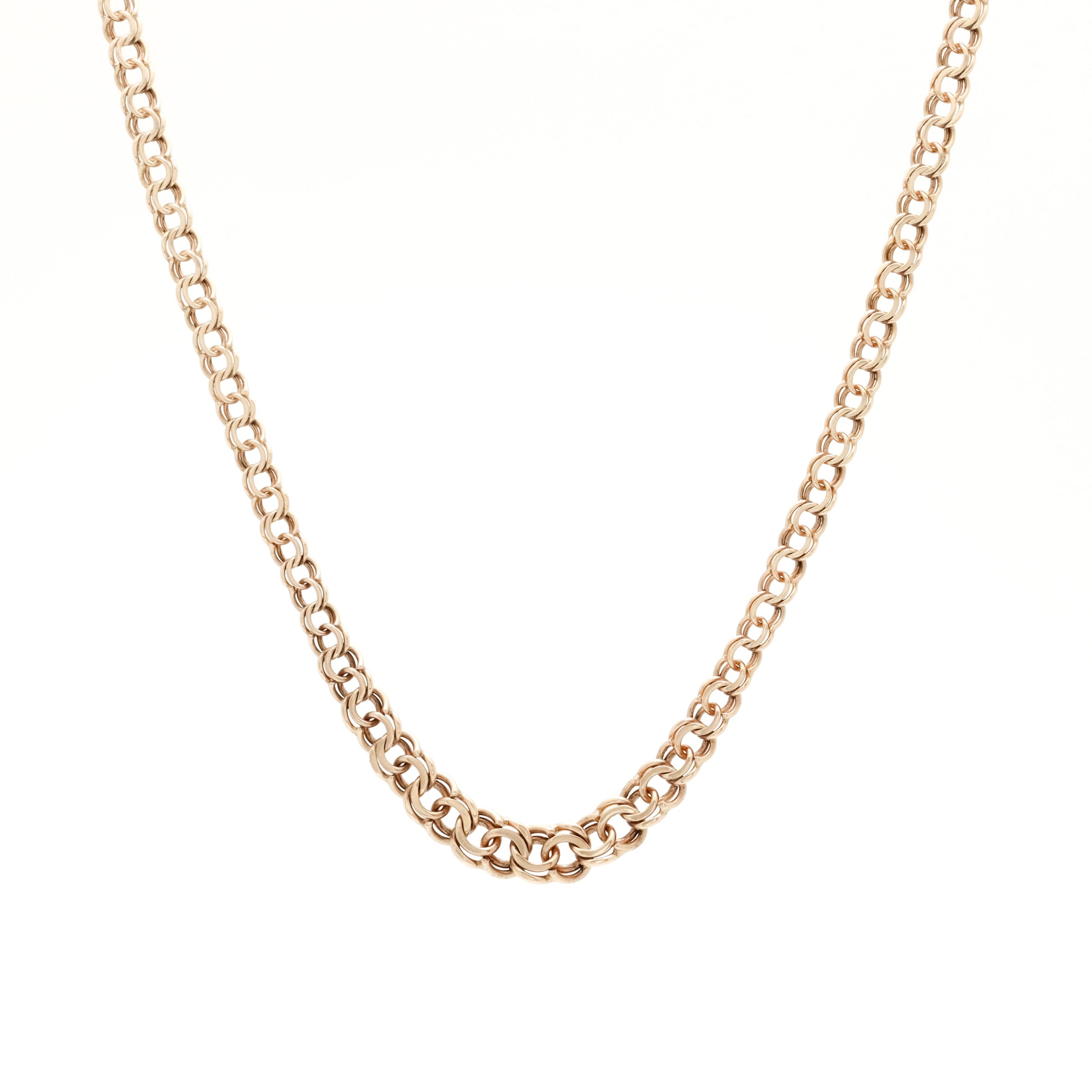 IMG_0020 Bismarkkjede i gult gull 14 k - Bilde 1