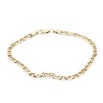 Mønstret armbånd i gult gull 18 k