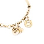 Armbånd i gult gull 14 k med charms - Bilde 3
