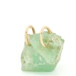 Øreringer i gult gull 14 k