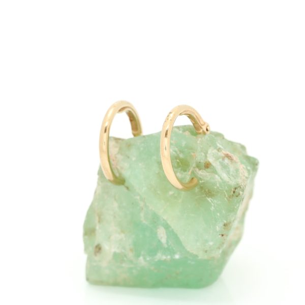 Øreringer i gult gull 14 k