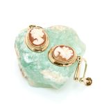 Came dobber i gult gull 14 k med skru