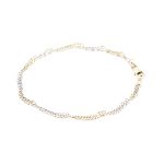 Vridd armbånd i gult gull 14 k