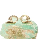 Pene mønstrede dobber i gult gull 14 k