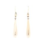 Lange dobber i gult gull 14 k