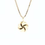 Anhengs knute i gult gull 14 k