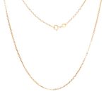 Anhengskjede i gult gull 14 k