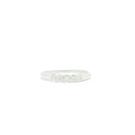 Ring i hvitt gull 14 k med stener