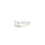 Ring i hvitt gull 14 k med sten