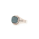 Ring i gult gull 14 k med onyx sten - Bilde 2