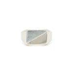 Ring til herre i gult/hvitt gull 14 k(585)