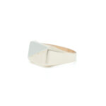 Ring til herre i gult/hvitt gull 14 k(585) - Bilde 2