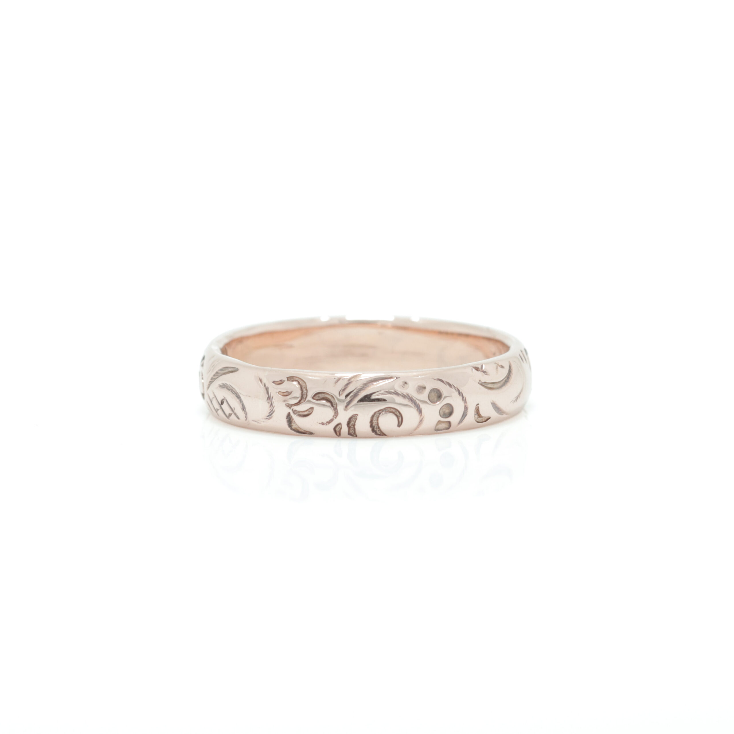 10.08.2026-022 Ring i gult gull 14 k med sisillering - Bilde 1