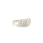 Ring i gult gull 14 k(585) med stener - Bilde 3